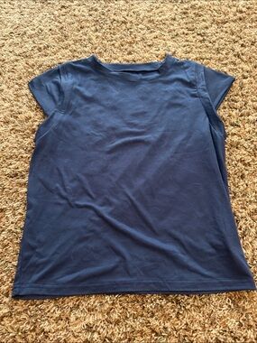 SHEIN Navy Short Sleeve Crewneck Tee